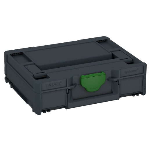 Tanos systainer³ M 112 anthracite grey (RAL 7016), closure emerald green (RAL 6001), handle anthracite grey (RAL 7016)