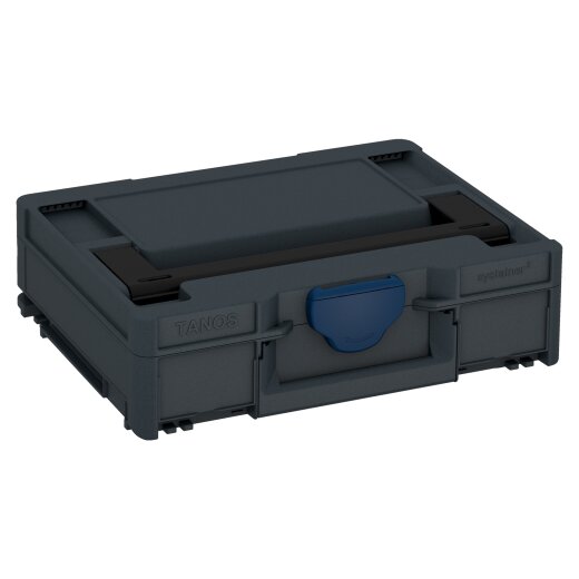 Tanos systainer³ M 112 anthracite grey (RAL 7016), closure saphire blue (RAL 5003), handle signal black (RAL 9004)
