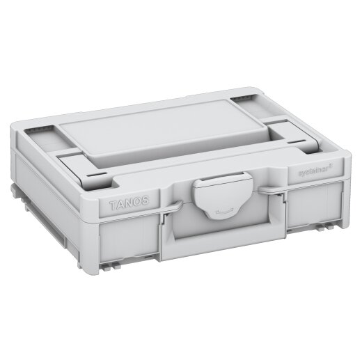 Tanos systainer³ M 112 lichtgrau (RAL 7035), Verschluss lichtgrau (RAL 7035), Griff lichtgrau (RAL 7035)