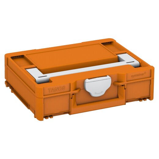 Tanos systainer³ M 112 tieforange (RAL 2011), Verschluss lichtgrau (RAL 7035), Griff lichtgrau (RAL 7035)