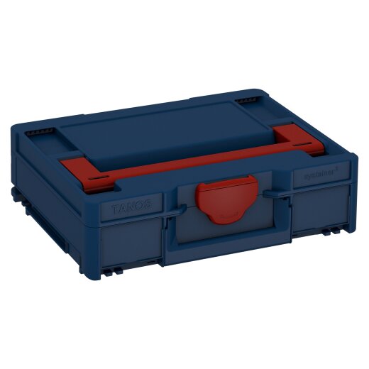 Tanos systainer³ M 112 saphire blue (RAL 5003), closure carmine red (RAL 3002), handle carmine red (RAL 3002)