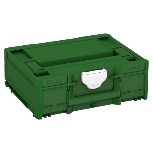 Tanos systainer³ M 137 smaragdgrün (RAL 6001), Verschluss weiß (RAL 9016), Griff smaragdgrün (RAL 6001)