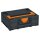 Tanos systainer³ M 137 anthracite grey (RAL 7016), closure deep orange (RAL 2011), handle deep orange (RAL 2011)