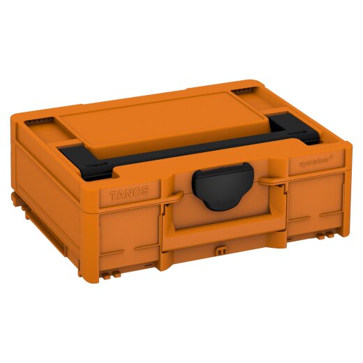 Tanos systainer³ M 137 deep orange (RAL 2011), closure signal black (RAL 9004), handle signal black (RAL 9004)