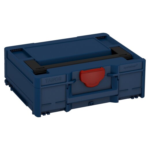 Tanos systainer³ M 137 saphire blue (RAL 5003), closure carmine red (RAL 3002), handle signal black (RAL 9004)