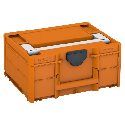 Tanos systainer³ M 187 tieforange (RAL 2011), Verschluss anthrazit (RAL 7016), Griff lichtgrau (RAL 7035)
