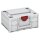 Tanos systainer³ M 187 light grey (RAL 7035), closure carmine red (RAL 3002), handle light grey (RAL 7035)