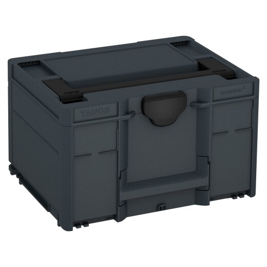 Tanos systainer³ M 237 anthrazit (RAL 7016), Verschluss schwarz (RAL 9004), Griff schwarz (RAL 9004)