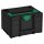 Tanos systainer³ M 237 signal black (RAL 9004), closure signal green (HKS 54 K), handle signal green (HKS 54 K)