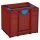 Tanos systainer³ M 337 carmine red (RAL 3002), closure Sky blue (RAL 5015), handle Sky blue (RAL 5015)