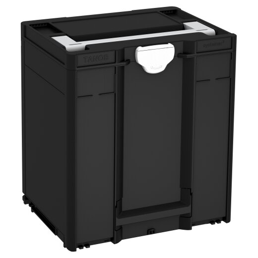 Tanos systainer³ M 437 signal black (RAL 9004), closure white (RAL 9016), handle light grey (RAL 7035)