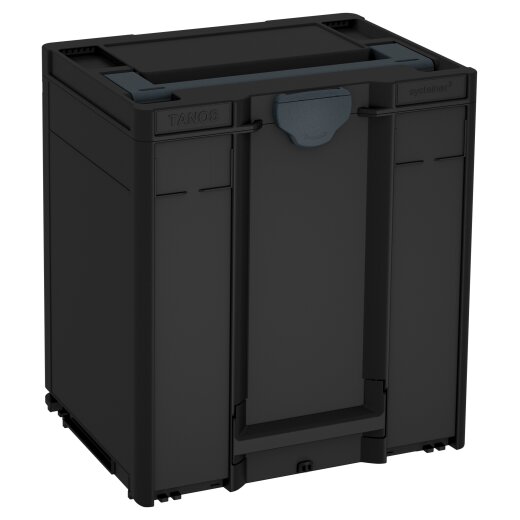 Tanos systainer³ M 437 schwarz (RAL 9004), Verschluss anthrazit (RAL 7016), Griff anthrazit (RAL 7016)