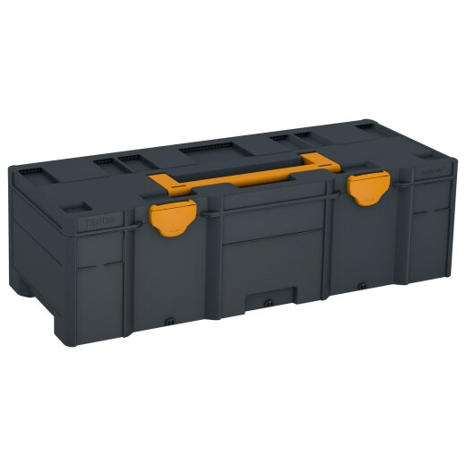 Tanos systainer³ XXL 237 anthrazit (RAL 7016), Verschluss narzissengelb (RAL 1007), Griff narzissengelb (RAL 1007)