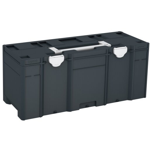 Tanos systainer³ XXL 337 anthrazit (RAL 7016), Verschluss lichtgrau (RAL 7035), Griff lichtgrau (RAL 7035)