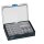 Tanos systainer³ Organizer M 89 22 Boxen anthrazit (RAL 7016), Verschluss himmelblau (RAL 5015)