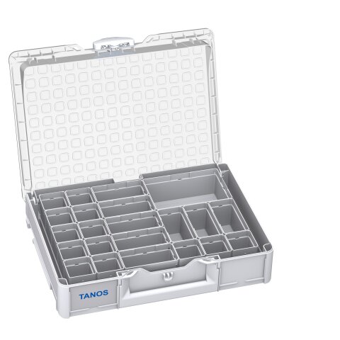 Tanos systainer³ Organizer M 89 22 Boxen lichtgrau (RAL 7035), Verschluss lichtgrau (RAL 7035)