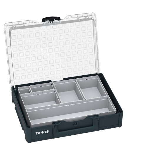 Tanos systainer³ Organizer M 89 6 Boxen anthrazit (RAL 7016), Verschluss schwarz (RAL 9004)