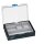 Tanos systainer³ Organizer M 89 6 Boxen anthrazit (RAL 7016), Verschluss himmelblau (RAL 5015)