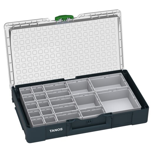 Tanos systainer³ Organizer L 89 20 Boxen systainer³ Organizer M 89 20 boxes (RAL 7016), closure emerald green (RAL 6001)