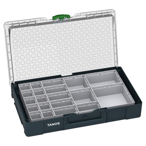 Tanos systainer³ Organizer L 89 20 Boxen systainer³ Organizer M 89 20 boxes (RAL 7016), closure emerald green (RAL 6001)