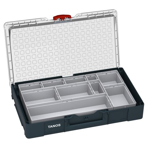 Tanos systainer³ Organizer L 89 10 Boxen systainer³ Organizer M 89 10 boxes (RAL 7016), closure carmine red (RAL 3002)