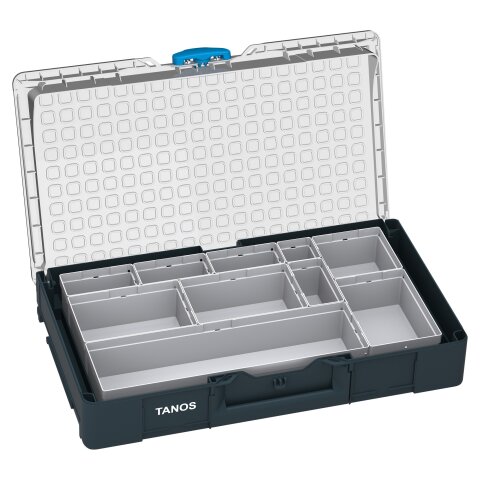 Tanos systainer³ Organizer L 89 10 Boxen systainer³ Organizer M 89 10 boxes (RAL 7016), closure Sky blue (RAL 5015)