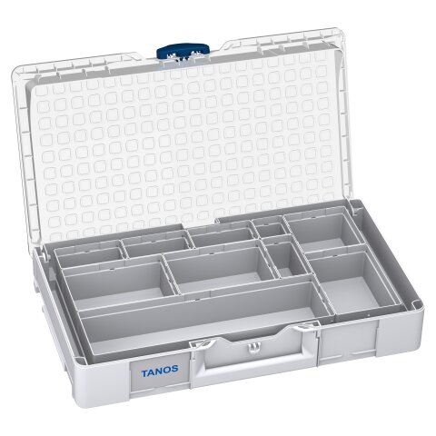 Tanos systainer³ Organizer L 89 10 Boxen systainer³ Organizer M 89 10 boxes (RAL 7035), closure saphire blue (RAL 5003)