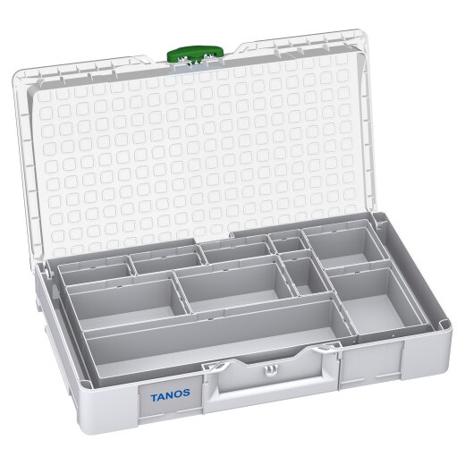 Tanos systainer³ Organizer L 89 10 Boxen systainer³ Organizer M 89 10 boxes (RAL 7035), closure emerald green (RAL 6001)