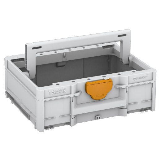 Tanos systainer³ ToolBox M 137 lichtgrau (RAL 7035), closure daffodil yellow (RAL 1007)