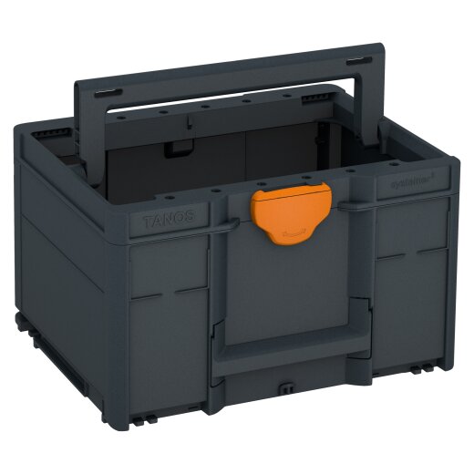 Tanos systainer³ ToolBox M 237 anthrazit (RAL 7016), closure deep orange (RAL 2011)