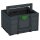 Tanos systainer³ ToolBox M 237 anthrazit (RAL 7016), Verschluss smaragdgrün (RAL 6001)