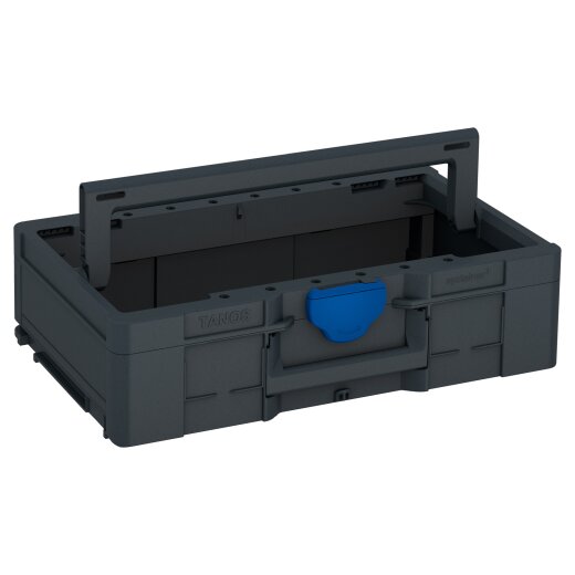 Tanos systainer³ ToolBox L 137 anthrazit (RAL 7016), closure signalblue (HKS 43 K)
