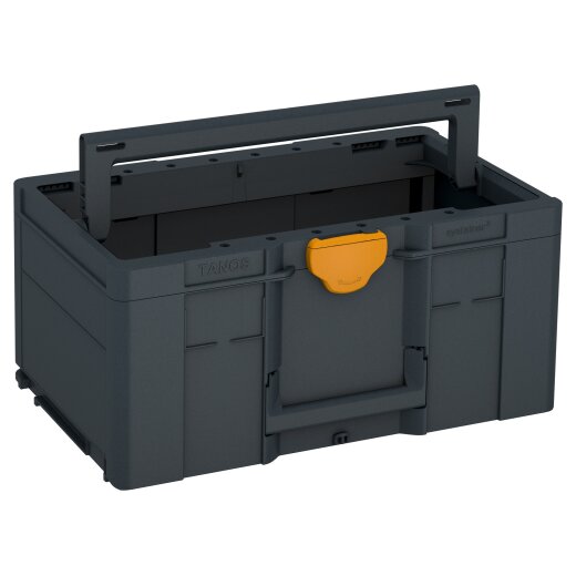 Tanos systainer³ ToolBox L 237 anthrazit (RAL 7016), closure daffodil yellow (RAL 1007)