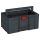 Tanos systainer³ ToolBox L 237 anthrazit (RAL 7016), Verschluss karminrot (RAL 3002)