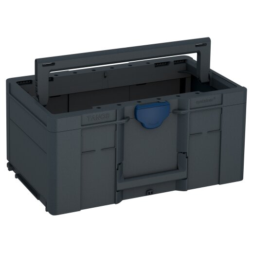 Tanos systainer³ ToolBox L 237 anthrazit (RAL 7016), closure saphire blue (RAL 5003)