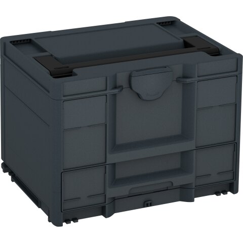 Tanos systainer³ Combi M 287 anthrazit (RAL 7016), Verschluss anthrazit (RAL 7016), Griff schwarz (RAL 9004)