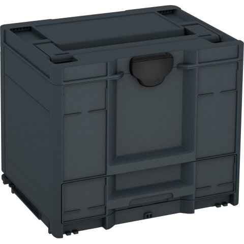 Tanos systainer³ Combi M 337 anthrazit (RAL 7016), Verschluss schwarz (RAL 9004), Griff anthrazit (RAL 7016)
