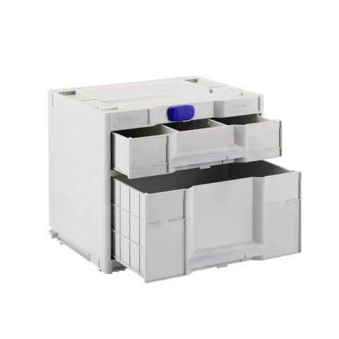 Tanos systainer³ Sortainer/2 M 337 anthrazit (RAL 7016), Verschluss anthrazit (RAL 7016), Griff tieforange (RAL 2011)