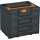 Tanos systainer³ Sortainer/3 M 337 anthrazit (RAL 7016), closure deep orange (RAL 2011), handle deep orange (RAL 2011)