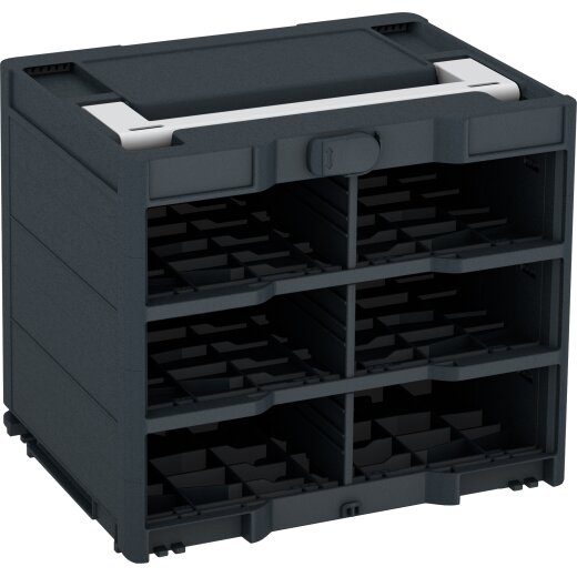 Tanos systainer³ Rack/0 M 337 anthrazit (RAL 7016), Verschluss anthrazit (RAL 7016), Griff lichtgrau (RAL 7035)