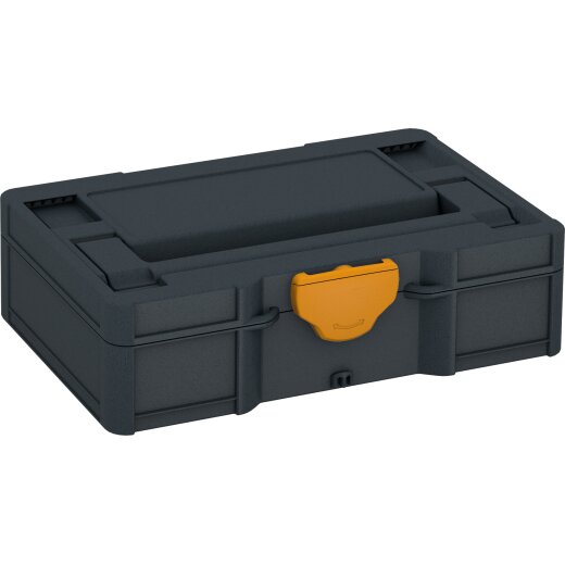 Tanos systainer³ S 76 anthracite grey (RAL 7016), closure daffodil yellow (RAL 1007)
