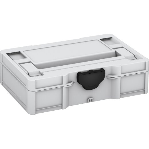 Tanos systainer³ S 76 lichtgrau (RAL 7035), Verschluss schwarz (RAL 9004)