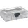 Tanos systainer³ S 76 Deckel transparent, Grundkörper lichtgrau (RAL 7035), Verschluss anthrazit (RAL 7016)
