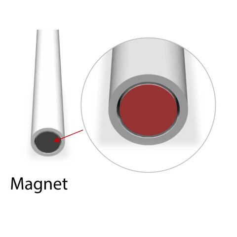 car-matic Ø10mm Push to Open 37mm door opener light grey extra strong with magnet 1 Piece