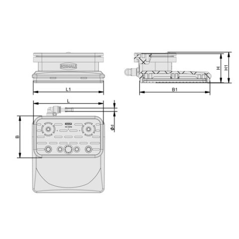 Schmalz 145x145x32mm VCBL-N Nesting vacuum block with...