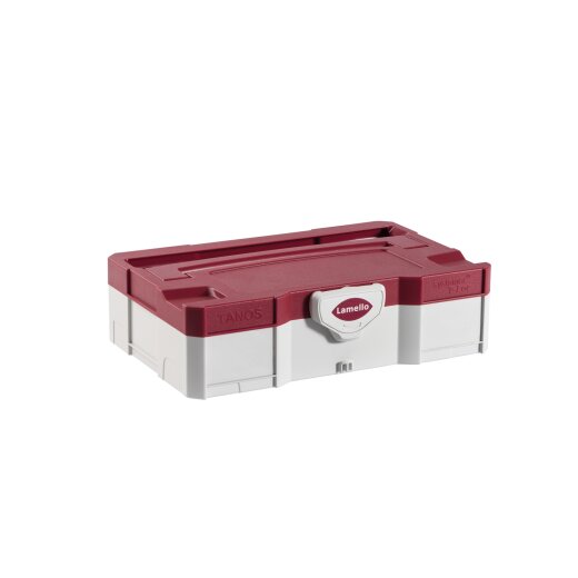 Lamello Systainer Mini Gr. I T-loc, Boden, Bolzen+Verschl., RAL 7035 lichtgrau, RAL 3004 purpurrot 331583