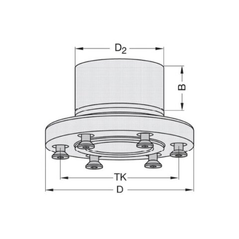 JSO Sägeblattaufnahme 2-teilig D=100mm, d=30mm -...
