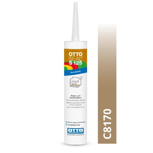 Otto silicone matt oak C8170 matt "OTTOSEAL® S125" low-odour 310ml Cartridge