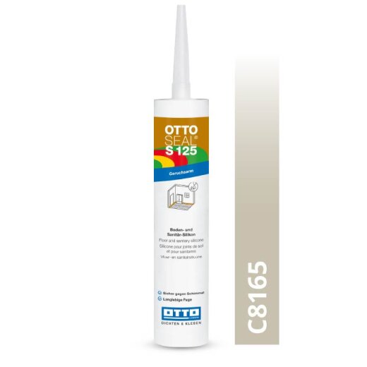 Otto silicone matt sandstone C8165 matt "OTTOSEAL® S125" low-odour 310ml Cartridge