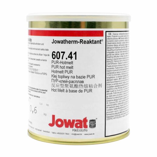 Jowatherm "607.41" Weiß Granulat PUR Kantenschmelzklebstoff 600g Dose - 60741-600